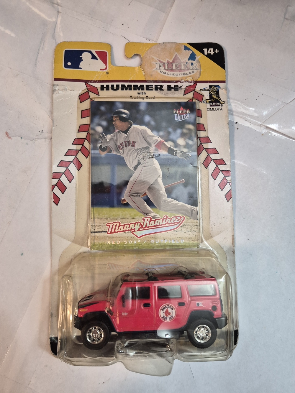 2005 Fleer Collectibles Boston Red Sox Hummer H2 1:64 Diecast Manny Ramirez Card